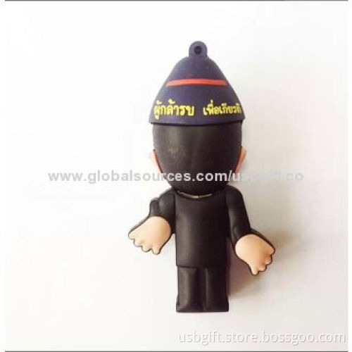 USB Memory, 8GB, PVC Material, Custom Doll Shape, Promotional Gift